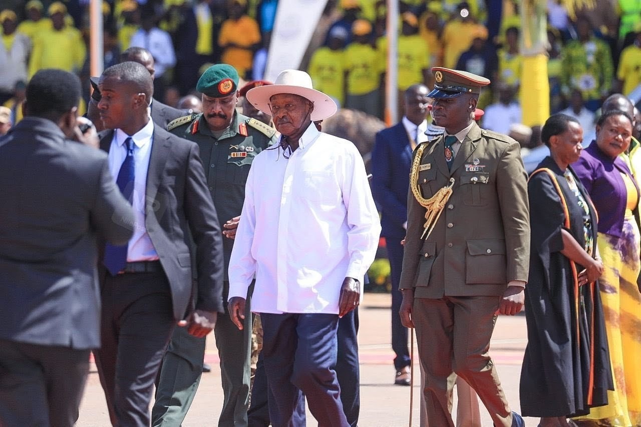 Museveni swears in as First Lady notably absent