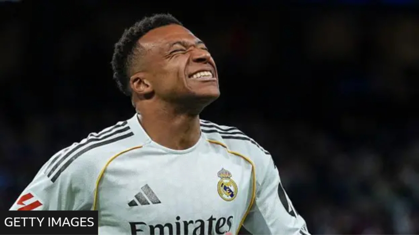 Kylian Mbappe says he is the fourth-choice striker at Real Madrid after he was left out of the starting line-up