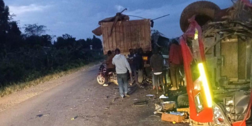 Two Dead, 13 Injured in Jaguar Bus–Trailer Crash on Masaka–Mbarara Highway