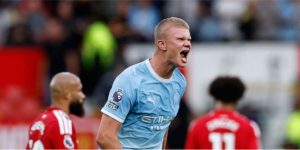 Haaland Strike Seals Manchester Derby Win for 10-Man City